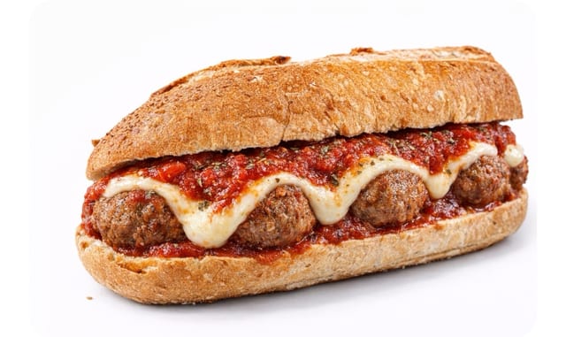 MeatBall Parmigiana Hero.
