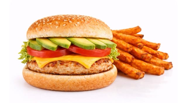 Chicken Burger Deluxe.