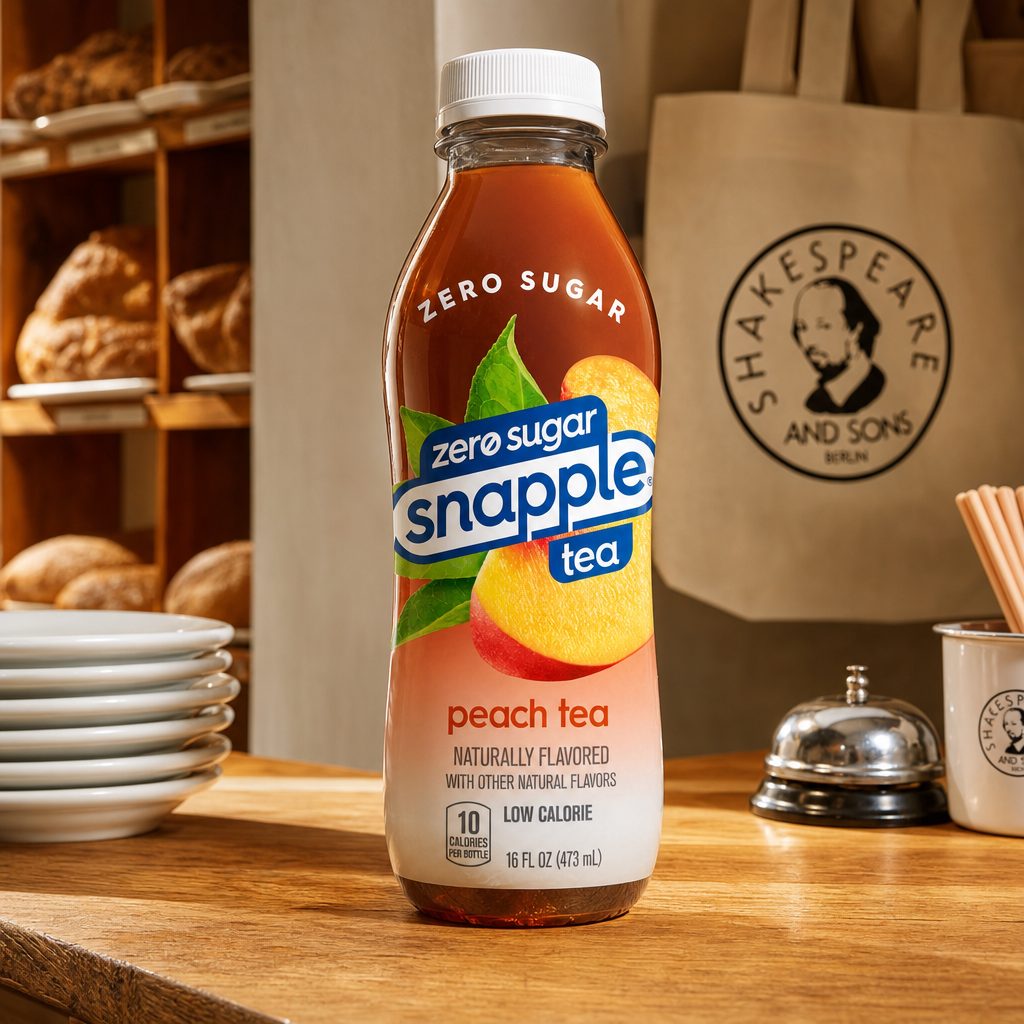 Diet Peach Iced Tea (Snapple).