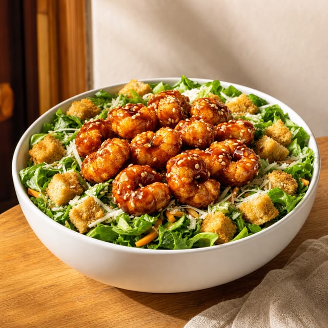 BBQ Popcorn Shrimp.