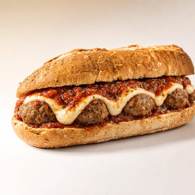 MeatBall Parmigiana Hero.